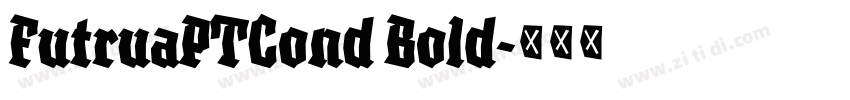 FutruaPTCond Bold字体转换
